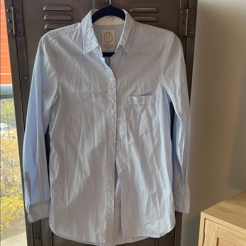 Talula Boyfriend Fit Button-Up Shirt